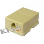 Modular Surface Jack RJ11/RJ12