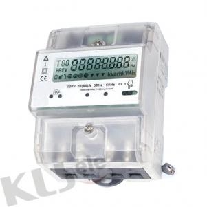 DIN-rail Energy Meter (Single phase,4 module, multi-tariff meter)