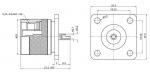 Flange Panel Mount N Connector (Plug,Male,50Ω)