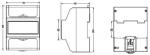 DIN-rail Energy Meter (Single Phase ,4 Module)