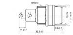 Pane Mount Fuse Holder For Fuse 5.2×20mm