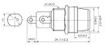 Pane Mount Fuse Holder For Fuse 5.2×20mm