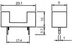 PCB Fuse Holder For Fuse 5.2×20mm Pitch 15mm