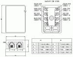 Telephone Surface Jack RJ11/RJ12