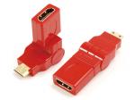 Mini HDMI male to HDMI A female adaptor,rotating 360˚