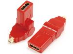 Micro HDMI male to HDMI A female adaptor,rotating 360˚

