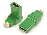 Mini HDMI male to HDMI A female adaptor,swing type

