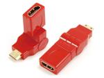 Mini HDMI male to HDMI A female adaptor,rotating 360˚

