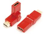 HDMI A male to HDMI A female adaptor,rotating 360˚

