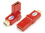 HDMI A male to HDMI A female adaptor,rotating 360˚

