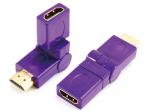 HDMI A male to HDMI A female adaptor,rotating 360˚

