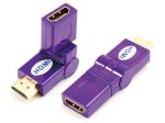HDMI A male to HDMI A female adaptor,rotating 360˚

