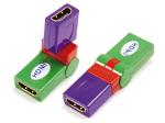 HDMI A female to HDMI A female adaptor,rotating 360˚

