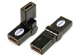 HDMI A female to HDMI A female adaptor,rotating 360˚

