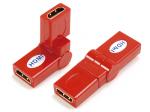 HDMI A female to HDMI A female adaptor,rotating 360˚

