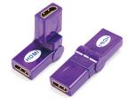 HDMI A female to HDMI A female adaptor,rotating 360˚

