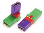 HDMI A female to HDMI A female adaptor,rotating 360˚

