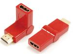 HDMI A male to HDMI A female adaptor,swing type

