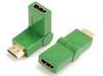 HDMI A male to HDMI A female adaptor,swing type

