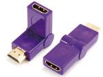 HDMI A male to HDMI A female adaptor,swing type

