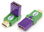 HDMI A male to HDMI A female adaptor,swing type

