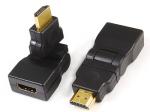 HDMI A male to HDMI A female adaptor,rotating 270˚

