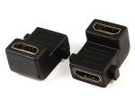 HDMI A female to HDMI A female panle adaptor,90˚ angle type

