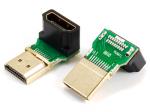 HDMI A male to HDMI A female adaptor,90˚ angle type

