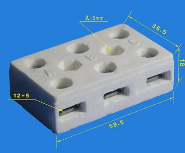 Ceramic terminal blocks