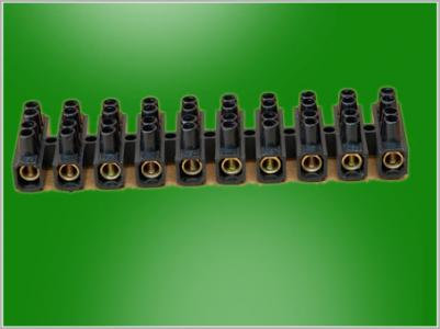 Feed through terminal blocks