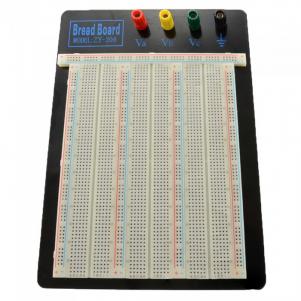 2390 Point Solderless Breadboard on aluminium backplate