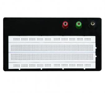 840 Point Solderless Breadboard on aluminium backplate