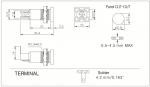 Pane Mount Fuse Holder For Fuse 5.2×20mm