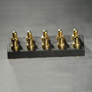 double row 10 pin pogo pin connector