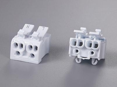 PUSH wire Connector,
2.5mm², 2 poles,Double Button
