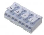 PUSH wire Connector,
2.5mm², 4 poles