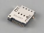 Micro SIM Card Connector,8P＋1P,PUSH PUSH,H3.65mm