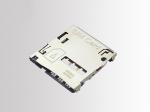 Micro SIM Card Connector,6P＋2P With Switch,PUSH PUSH,H1.27mm