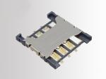 Micro SIM Card Connector,6P,PUSH PULL,H1.5mm