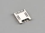 Nano SIM Card Connector,PUSH PULL,6Pin,H1.4mm,with CD Pin