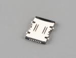 Nano SIM Card Connector;MID Mount Tray type,6Pin,H1.5mm,with CD Pin