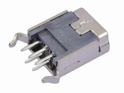 5P B type R/A dip 180 Mini USB connector socket