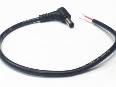 5.5x2.5x9.5mm Male R/A DC Cable