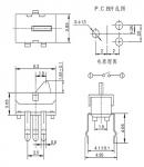 6.3x3.85x3.05mm Detector Switch,DIP