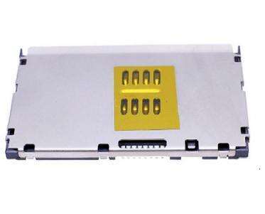Smart Card Connector PUSH PULL,8P+2P