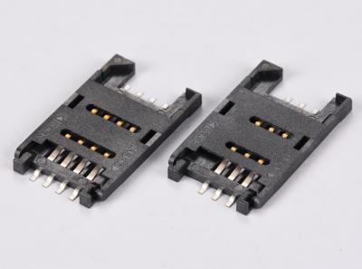 6P & 8P SIM Card Connector Hinged type,H2.5mm