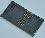 Smart Card Connector PUSH PULL,8P+2P