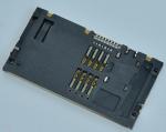 Smart Card Connector PUSH PULL,8P+2P