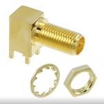 PCB Mount SMA Connector Right Angle (Jack,Femal & Male,50Ω) L19.5mm