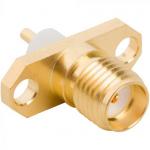 2-Hole Flange Panel Mount SMA Connector Straight (Jack, Female,50Ω) L16.4mm L18.4mm L27.4mm